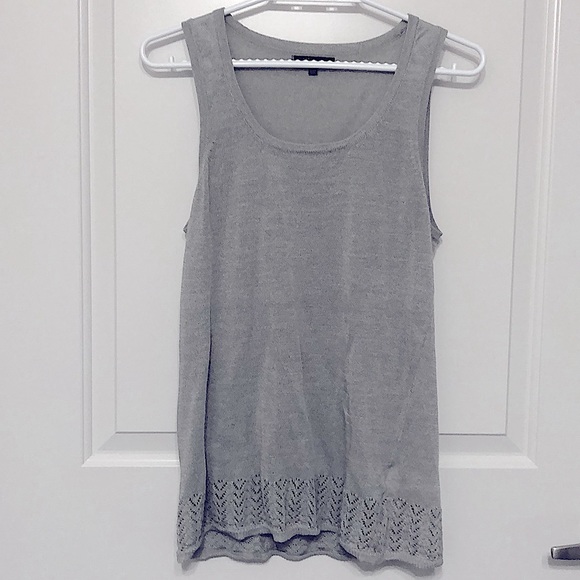 Anne Klein Grey Sleeveless Top - Picture 1 of 1